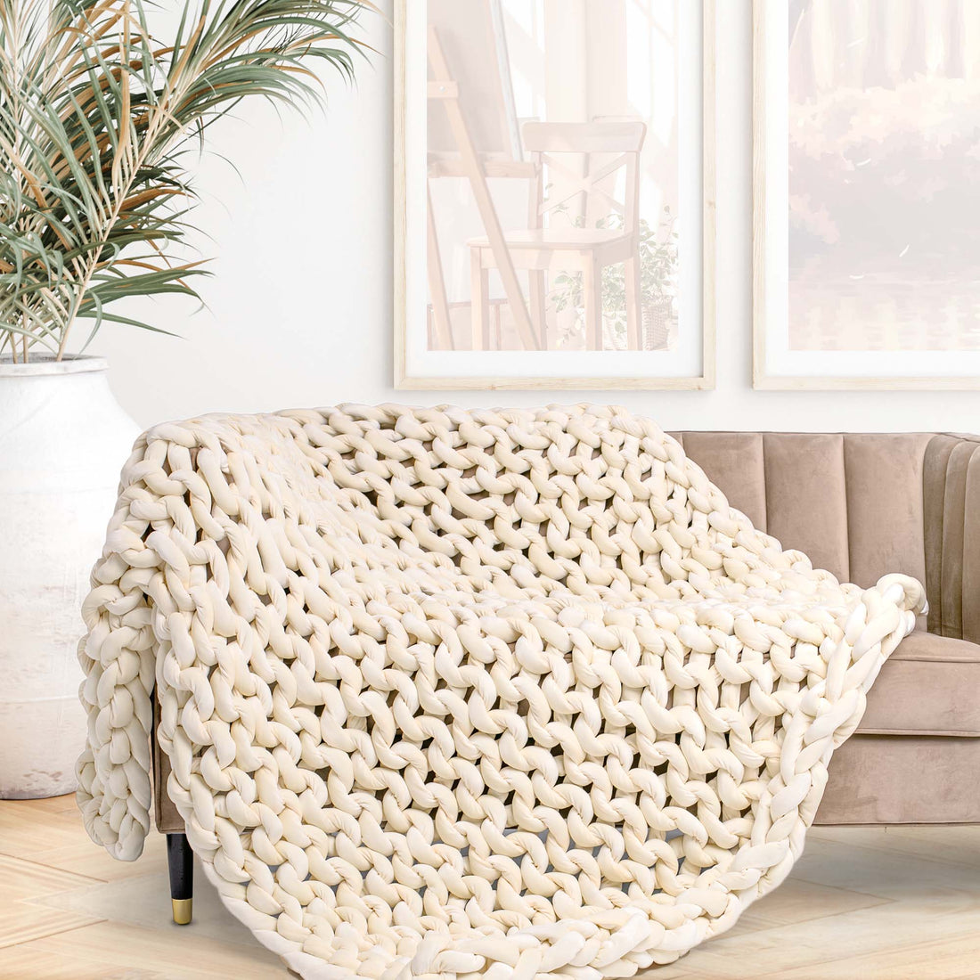 The Perfect Gift for Stress Relief: Chunky Knit Weighted Blankets